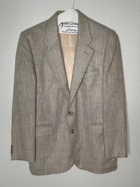 Vintage Levi’s Strauss & Co sport coat tweed plaid herringbone